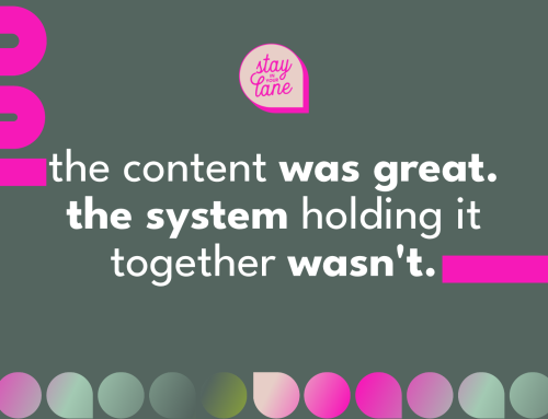 The content was great. The system holding it together wasn’t.